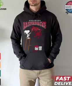 Arkansas Razorbacks Snoopy Painting Shirt