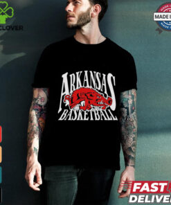 Arkansas Razorbacks basketball NCAA logo graphic shirt