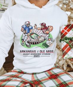 Arkansas Razorbacks vs Ole Miss Rebels Game Day 2023 Vaught Hemingway stadium hoodie, sweater, longsleeve, shirt v-neck, t-shirt