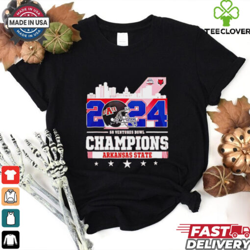 Arkansas State Football 68 Ventures Bowl Champions 2024 city skyline shirt