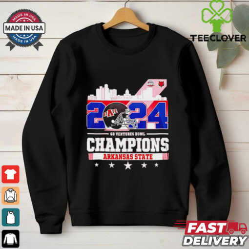 Arkansas State Football 68 Ventures Bowl Champions 2024 city skyline shirt