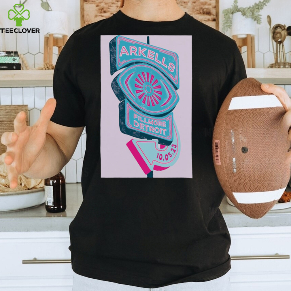 Arkells Detroit Oct 05 2023 Tour Poster shirt Arkells Detroit Oct 05 2023 Tour Poster shirt