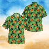 Baltimore Orioles White Hibiscus Turquoise Wave Black Background 3D Hawaiian Shirt