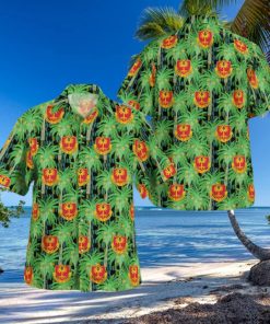 Army 82nd Airborne Division 320th Field Artillery Regiment Button Up Hawaiian Shirt Beach Gift