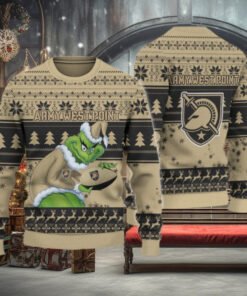 Army Black Knights Grinch Ugly Christmas Sweater