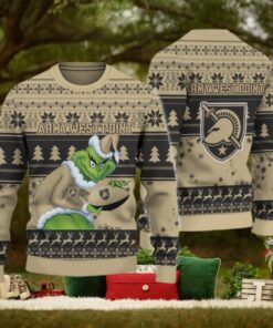 Army Black Knights Grinch Ugly Christmas Sweater