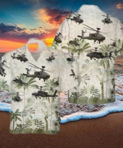 Army Boeing Ah 64 Apache Cheap Hawaiian Shirt