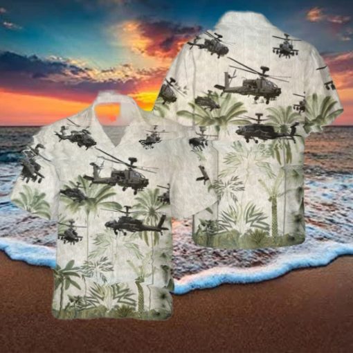 Army Boeing Ah 64 Apache Cheap Hawaiian Shirt