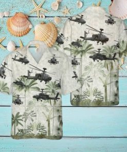 Army Boeing Ah 64 Apache Cheap Hawaiian Shirt