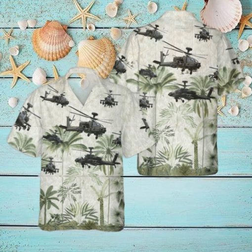 Army Boeing Ah 64 Apache Cheap Hawaiian Shirt