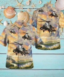 Army Boeing Ah 64 Apache Hawaiian Shirt Cheap