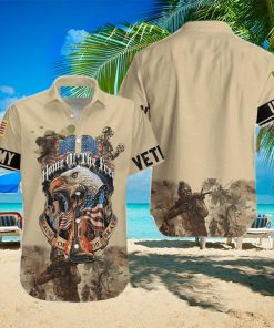 Army Veteran Home Of The Free Hawaiian Shirt
