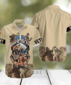 Army Veteran Home Of The Free Hawaiian Shirt