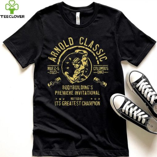 Arnold Classic Columbus Ohio Bodybuilding’s Premiere Invitational hosted by it’s greatest Champion 2023 logo shirt
