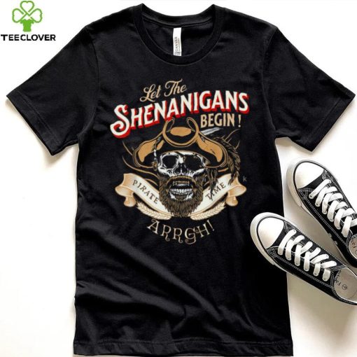 Men’s Arrgh Let the Shenanigans Begin Pirate Time T-Shirt | Fun & Stylish Tee