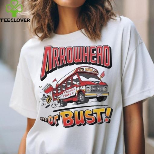Arrowhead tailgate time or Bust retro t shirt