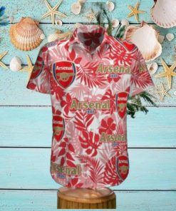 Arsenal Dark And Light Red Hawaiian Shirt Impressive Gift