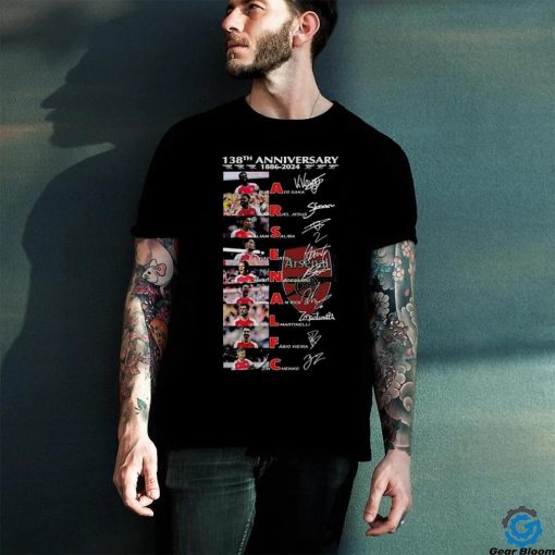 Arsenal Fc 138th Anniversary 1886 2024 T Shirt