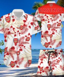 Arsenal Hawaiian Shorts and Shirt Summer Beach Shirt Full Over Print