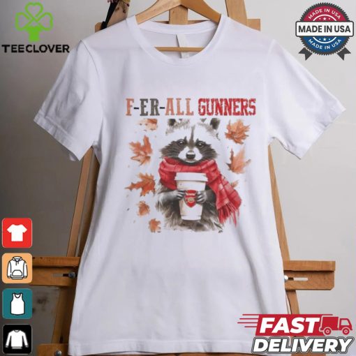 Arsenal Raccoon Fan F er all Gunners In Fall Season T hoodie, sweater, longsleeve, shirt v-neck, t-shirt