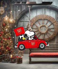 Arsenal Snoopy Peanut Car Acrylic Ornament