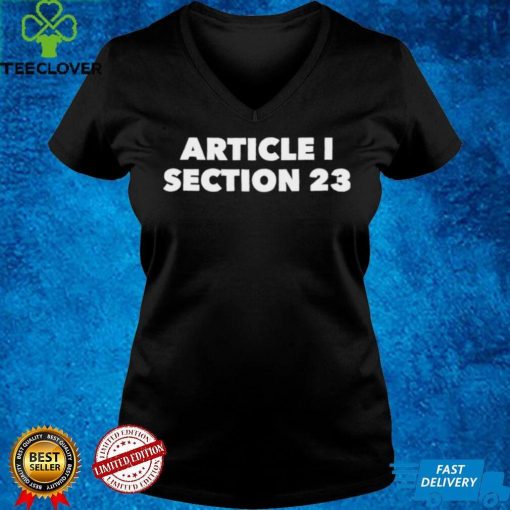 Article I section 23 hoodie, sweater, longsleeve, shirt v-neck, t-shirt
