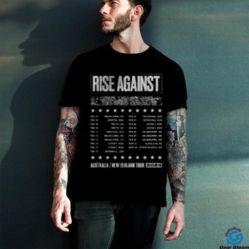 Artist First Merch Store Rise Against Nz 2024 Tour New Shirts