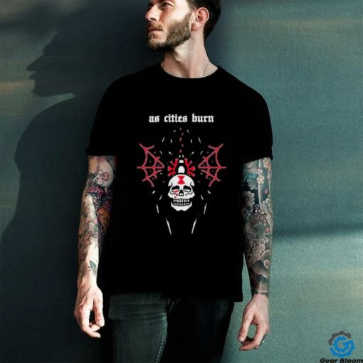 As Cities Copy Spider Skull T shirts