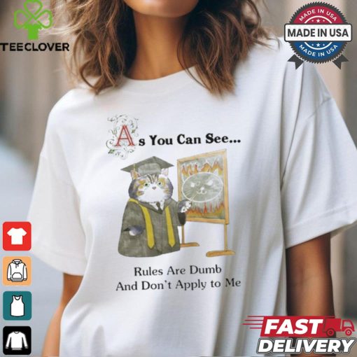 As You Can See Rules Are Dumb And Don’t Apply To Me T shirts