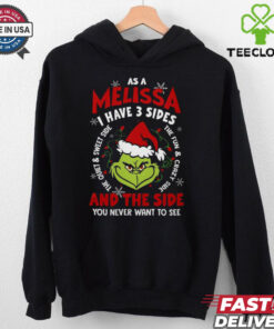As a Melissa i have 3 sides and the side you never want to see shirt