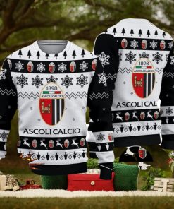 Ascoli Calcio 1898 Team Football Lega Serie A Ugly Christmas Sweater Christmas Gift