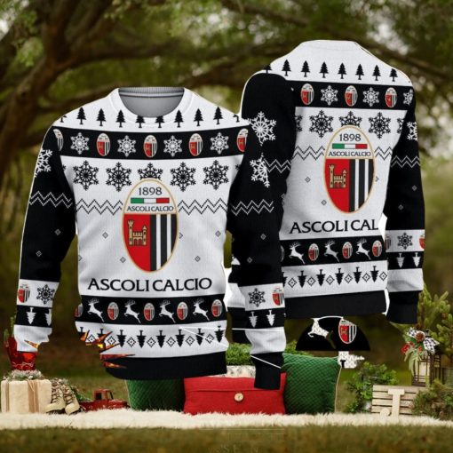 Ascoli Calcio 1898 Team Football Lega Serie A Ugly Christmas Sweater Christmas Gift
