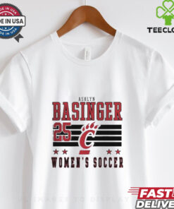 Ashlyn Basinger White Cincinnati Bearcats NIL Striped Shirt