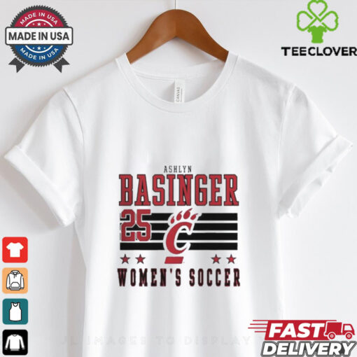 Ashlyn Basinger White Cincinnati Bearcats NIL Striped Shirt