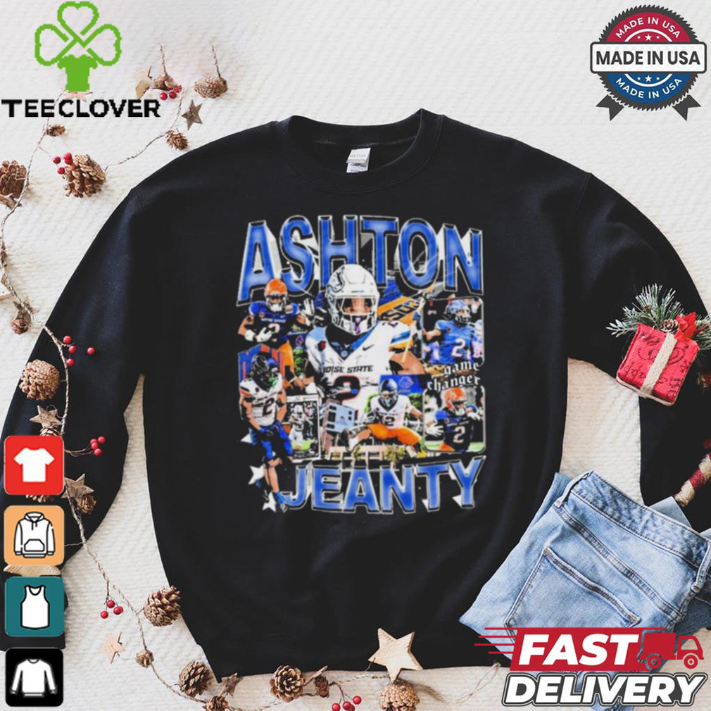 Ashton Jeanty #2 Boise State Broncos football Graphic t shirt Ashton Jeanty #2 Boise State Broncos football Graphic t shirt