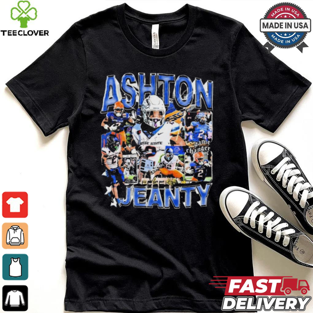 Ashton Jeanty #2 Boise State Broncos football Graphic t shirt Ashton Jeanty #2 Boise State Broncos football Graphic t shirt