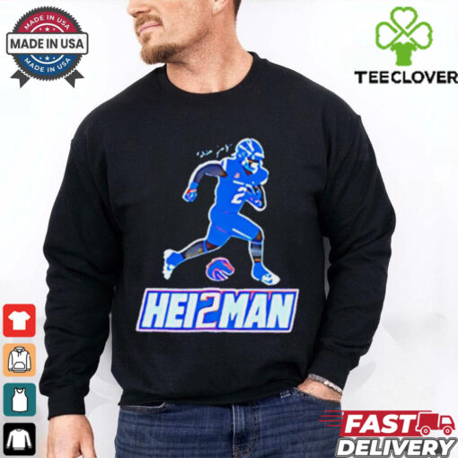 Ashton Jeanty Hei2man Boise State Broncos cartoon shirt