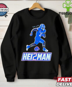 Ashton Jeanty Hei2man Boise State Broncos cartoon shirt