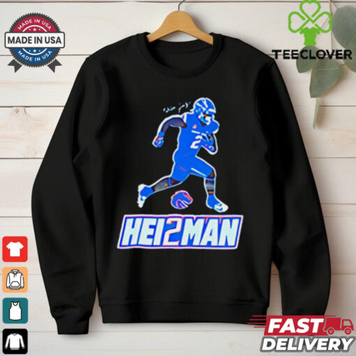 Ashton Jeanty Hei2man Boise State Broncos cartoon shirt