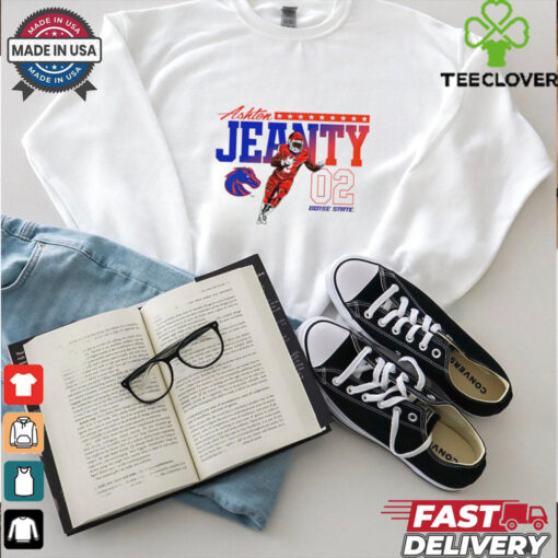 Ashton Jeanty Heisman Boise State Broncos cartoon shirt