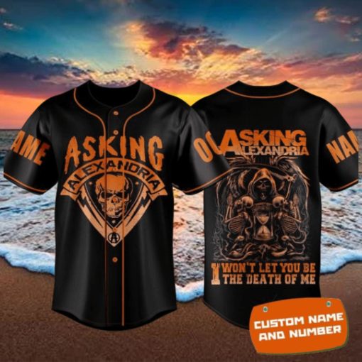 Asking Alexandria I Won’t Let You Be The Death Of Me Custom Baseball Jersey
