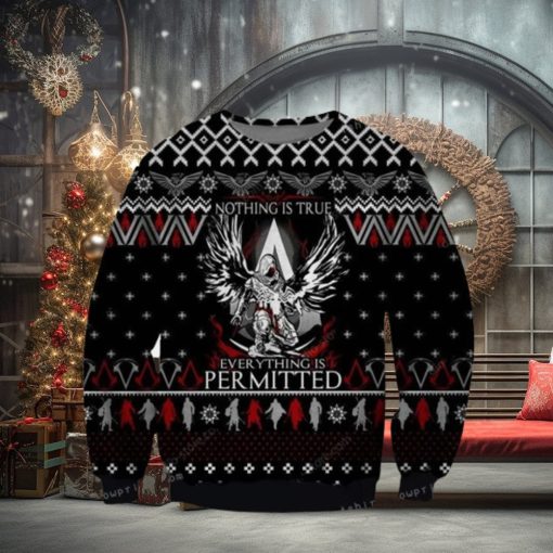 Assassin Is Creed Nothing Is True Everything Is Permitted Ugly Sweater Christmas Party