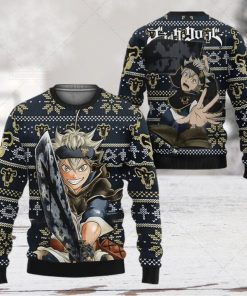 Asta Anime Black Clover Ugly Xmas Wool Knitted Sweater