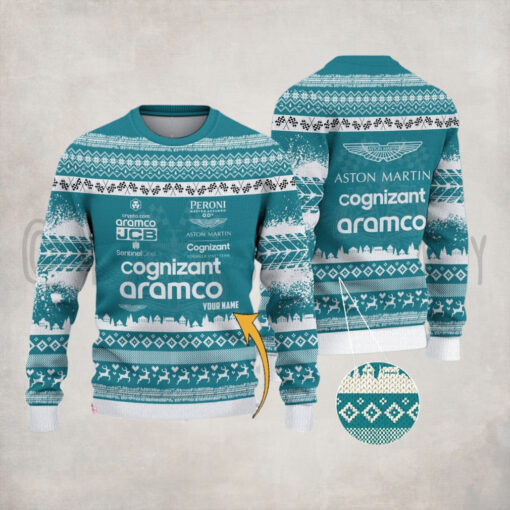 Aston Martin Cognizant F1 Team PURS1102 ugly sweater