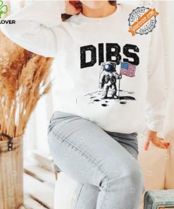 Astronaut Dibs American flag on the moon 4th Of July shirt