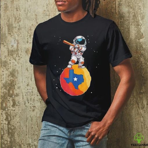 Astronaut Holding Baseball Bat Standing On Houston Astros Planet Stars hoodie, sweater, longsleeve, shirt v-neck, t-shirt