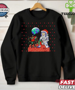 Astronaut Santa Claus Christmas shirt