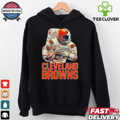 Astronaut in Mars Cleveland Browns shirt