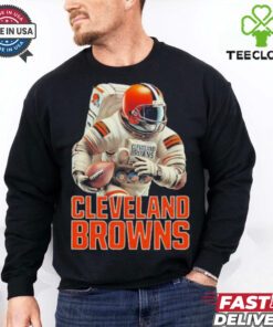 Astronaut in Mars Cleveland Browns shirt
