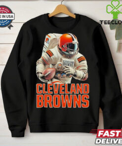 Astronaut in Mars Cleveland Browns shirt